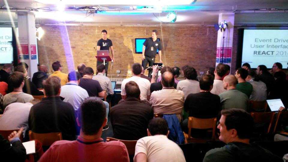 Lee and Matt at React London